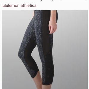 Lululemon Mesh Panel Crop Leggings